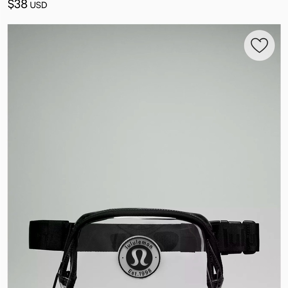 Lululemon Clear Belt Bag